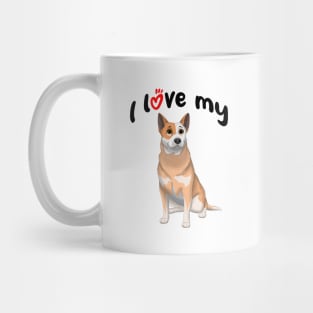 I Love My Red Australian Cattle Dog Red Heeler Mug